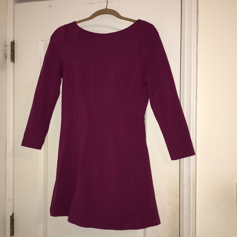 Cynthia Steffe Fuchsia Long Sleeved Mini Dress